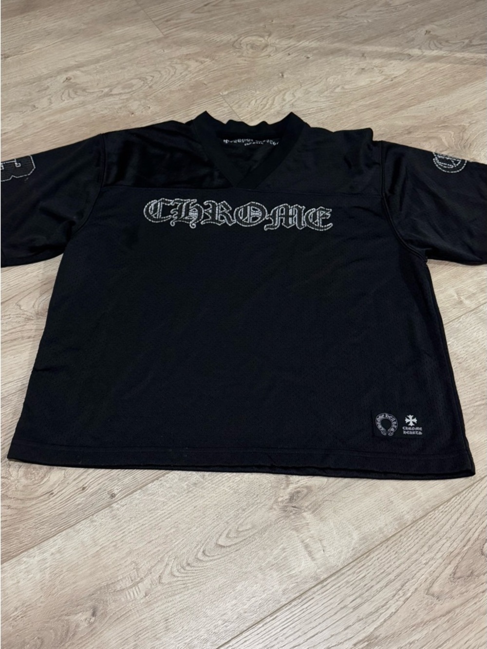 Chrome Hearts Black Graphic Short-Sleeve Jersey